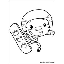 Dibujo para colorear: Snowboard (Transporte) #143886 - Dibujos para Colorear e Imprimir Gratis