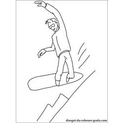 Dibujo para colorear: Snowboard (Transporte) #143994 - Dibujos para Colorear e Imprimir Gratis