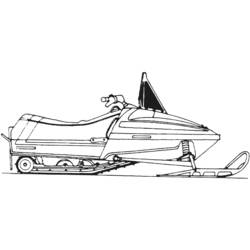 Dibujo para colorear: Snowmobile / Skidoo (Transporte) #139612 - Dibujos para Colorear e Imprimir Gratis