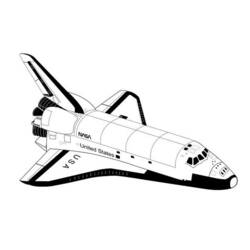 Dibujo para colorear: Spaceship (Transporte) #140300 - Dibujos para Colorear e Imprimir Gratis