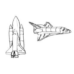 Dibujo para colorear: Spaceship (Transporte) #140307 - Dibujos para Colorear e Imprimir Gratis