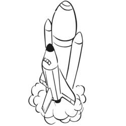 Dibujo para colorear: Spaceship (Transporte) #140316 - Dibujos para Colorear e Imprimir Gratis