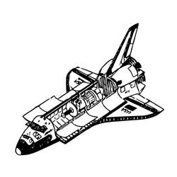 Dibujo para colorear: Spaceship (Transporte) #140323 - Dibujos para Colorear e Imprimir Gratis