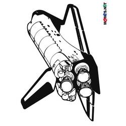 Dibujo para colorear: Spaceship (Transporte) #140340 - Dibujos para Colorear e Imprimir Gratis
