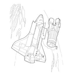 Dibujo para colorear: Spaceship (Transporte) #140404 - Dibujos para Colorear e Imprimir Gratis