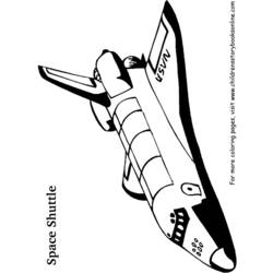 Dibujo para colorear: Spaceship (Transporte) #140466 - Dibujos para Colorear e Imprimir Gratis