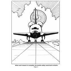 Dibujo para colorear: Spaceship (Transporte) #140468 - Dibujos para Colorear e Imprimir Gratis