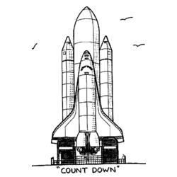 Dibujo para colorear: Spaceship (Transporte) #140482 - Dibujos para Colorear e Imprimir Gratis