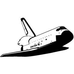 Dibujo para colorear: Spaceship (Transporte) #140485 - Dibujos para Colorear e Imprimir Gratis