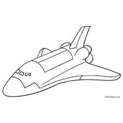 Dibujo para colorear: Spaceship (Transporte) #140501 - Dibujos para Colorear e Imprimir Gratis