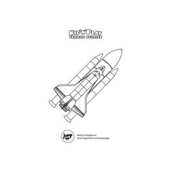 Dibujo para colorear: Spaceship (Transporte) #140511 - Dibujos para Colorear e Imprimir Gratis