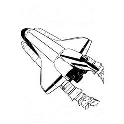 Dibujo para colorear: Spaceship (Transporte) #140553 - Dibujos para Colorear e Imprimir Gratis