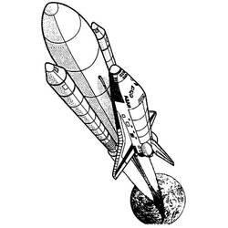 Dibujo para colorear: Spaceship (Transporte) #140567 - Dibujos para Colorear e Imprimir Gratis