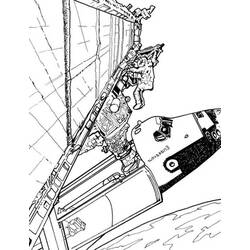 Dibujo para colorear: Spaceship (Transporte) #140618 - Dibujos para Colorear e Imprimir Gratis
