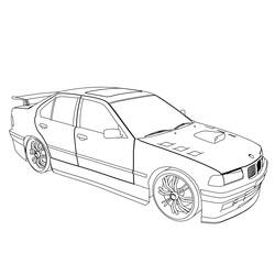 Dibujo para colorear: Sports car / Tuning (Transporte) #146946 - Dibujos para Colorear e Imprimir Gratis