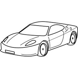 Dibujo para colorear: Sports car / Tuning (Transporte) #146947 - Dibujos para Colorear e Imprimir Gratis