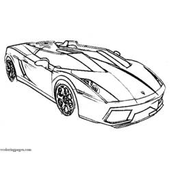 Dibujo para colorear: Sports car / Tuning (Transporte) #146970 - Dibujos para Colorear e Imprimir Gratis
