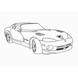 Dibujo para colorear: Sports car / Tuning (Transporte) #147042 - Dibujos para Colorear e Imprimir Gratis