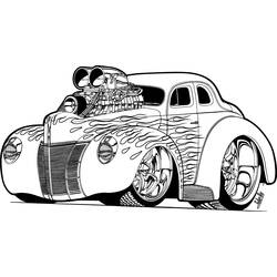 Dibujo para colorear: Sports car / Tuning (Transporte) #147072 - Dibujos para Colorear e Imprimir Gratis