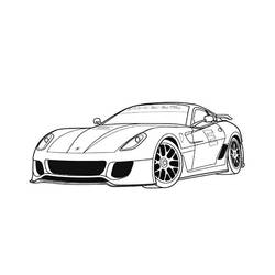 Dibujo para colorear: Sports car / Tuning (Transporte) #147110 - Dibujos para Colorear e Imprimir Gratis