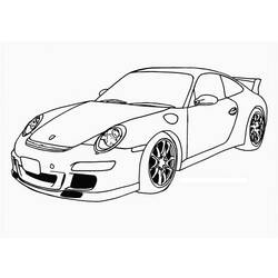 Dibujo para colorear: Sports car / Tuning (Transporte) #147132 - Dibujos para Colorear e Imprimir Gratis