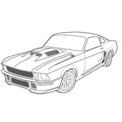 Dibujo para colorear: Sports car / Tuning (Transporte) #147142 - Dibujos para Colorear e Imprimir Gratis