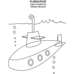 Dibujo para colorear: Submarine (Transporte) #137691 - Dibujos para Colorear e Imprimir Gratis