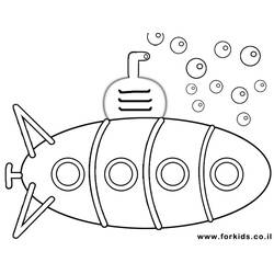Dibujo para colorear: Submarine (Transporte) #137692 - Dibujos para Colorear e Imprimir Gratis