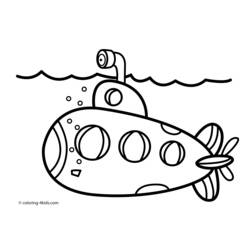 Dibujos para colorear: Submarine - Dibujos para Colorear e Imprimir Gratis