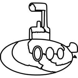 Dibujo para colorear: Submarine (Transporte) #137696 - Dibujos para Colorear e Imprimir Gratis