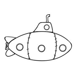Dibujo para colorear: Submarine (Transporte) #137711 - Dibujos para Colorear e Imprimir Gratis