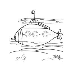 Dibujo para colorear: Submarine (Transporte) #137731 - Dibujos para Colorear e Imprimir Gratis