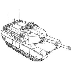Dibujo para colorear: Tank (Transporte) #138002 - Dibujos para Colorear e Imprimir Gratis
