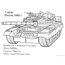 Dibujo para colorear: Tank (Transporte) #138007 - Dibujos para Colorear e Imprimir Gratis