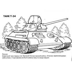 Dibujo para colorear: Tank (Transporte) #138009 - Dibujos para Colorear e Imprimir Gratis