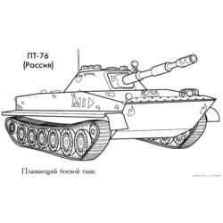 Dibujo para colorear: Tank (Transporte) #138013 - Dibujos para Colorear e Imprimir Gratis