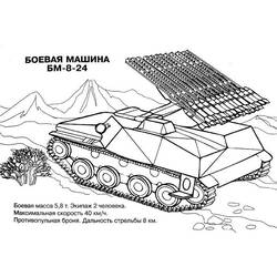 Dibujo para colorear: Tank (Transporte) #138018 - Dibujos para Colorear e Imprimir Gratis