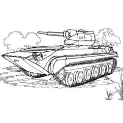 Dibujo para colorear: Tank (Transporte) #138019 - Dibujos para Colorear e Imprimir Gratis