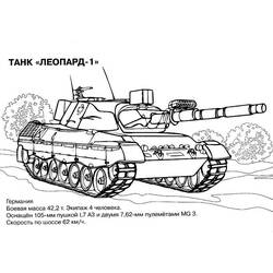 Dibujo para colorear: Tank (Transporte) #138022 - Dibujos para Colorear e Imprimir Gratis