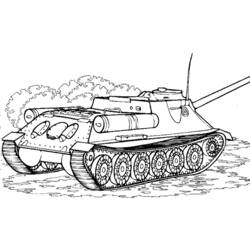 Dibujo para colorear: Tank (Transporte) #138030 - Dibujos para Colorear e Imprimir Gratis