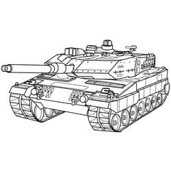 Dibujo para colorear: Tank (Transporte) #138032 - Dibujos para Colorear e Imprimir Gratis