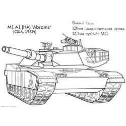 Dibujo para colorear: Tank (Transporte) #138053 - Dibujos para Colorear e Imprimir Gratis