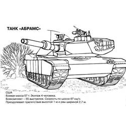 Dibujo para colorear: Tank (Transporte) #138054 - Dibujos para Colorear e Imprimir Gratis