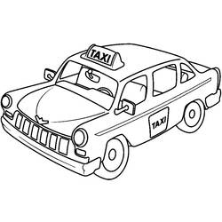 Dibujo para colorear: Taxi (Transporte) #137192 - Dibujos para Colorear e Imprimir Gratis
