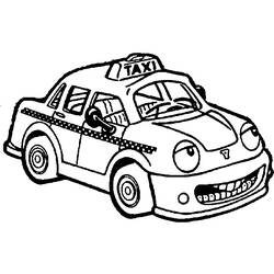 Dibujo para colorear: Taxi (Transporte) #137206 - Dibujos para Colorear e Imprimir Gratis