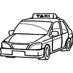Dibujo para colorear: Taxi (Transporte) #137208 - Dibujos para Colorear e Imprimir Gratis