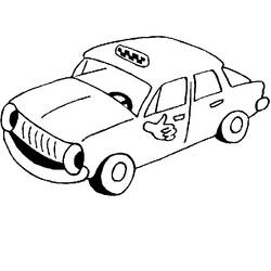 Dibujo para colorear: Taxi (Transporte) #137227 - Dibujos para Colorear e Imprimir Gratis