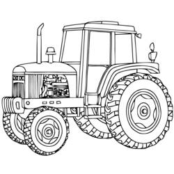 Dibujo para colorear: Tractor (Transporte) #141929 - Dibujos para Colorear e Imprimir Gratis
