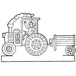 Dibujo para colorear: Tractor (Transporte) #141932 - Dibujos para Colorear e Imprimir Gratis