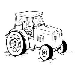 Dibujo para colorear: Tractor (Transporte) #141933 - Dibujos para Colorear e Imprimir Gratis